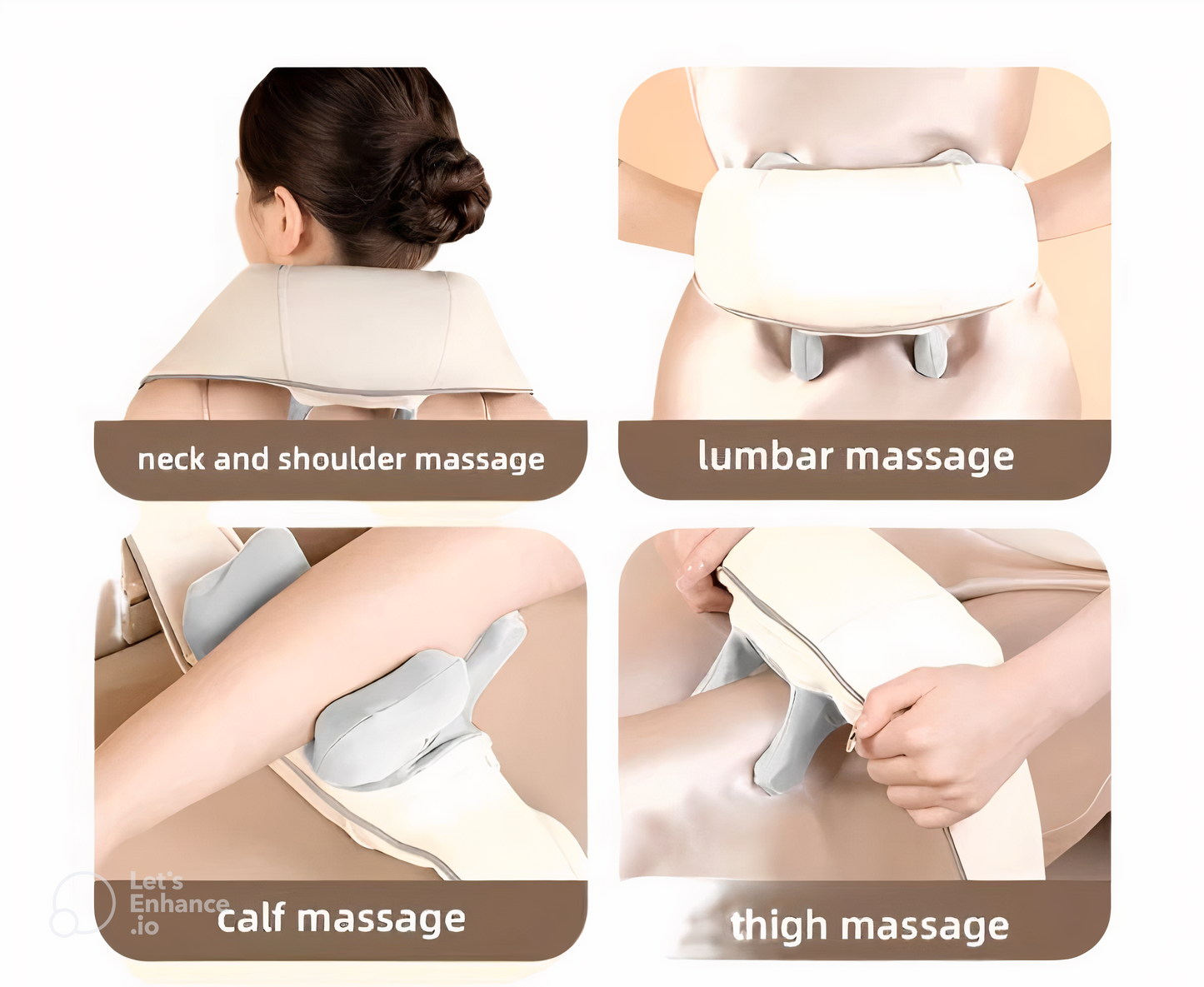 Rechargable Neck Massager + Heat Function – Your Portable Relaxation Partner! ✨